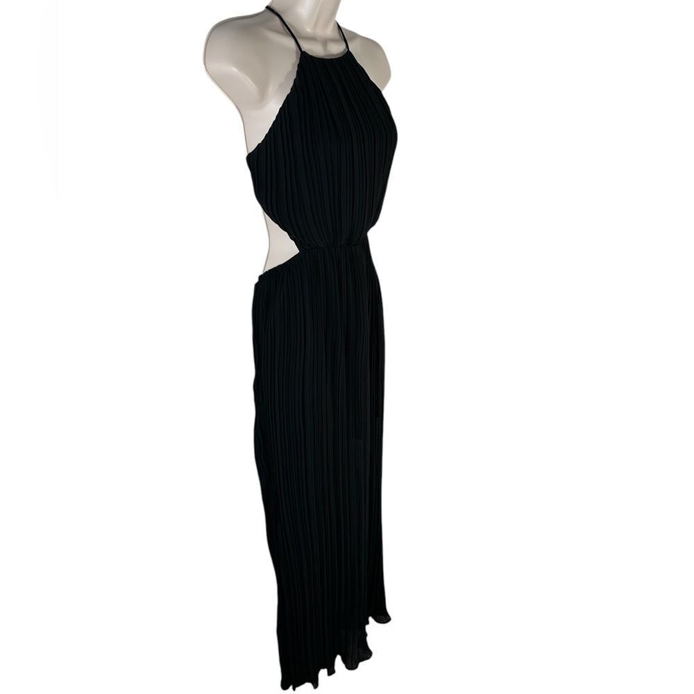 Bcbgeneration Black Pleated Open Back Side Slit M… - image 5